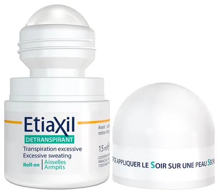 Дезодорант-антиперспірант кульковий Etiaxil Sensitive від підвищеного потовиділення для чутливої шкіри, 15 мл