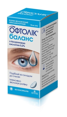 Офтолик Баланс капли глазные по 10 мл во флак.