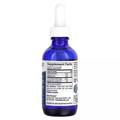 Бор Ионный Trace Minerals Ionic Boron 6 мг в каплях, 59 мл