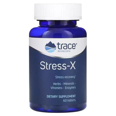 Восстановление и защита от стресса Trace Minerals Stress-X, 60 таблеток
