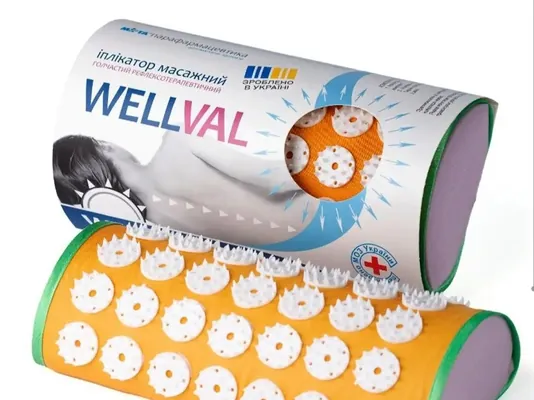 Іплікатор WellVal голчастий масажний валик