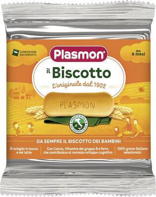 Печенье Plasmon Детское пшеничное, с 6 месяцев, 60 г