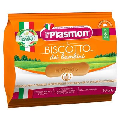 Печиво Plasmon Дитяче пшеничне, з 6 місяців, 60 г