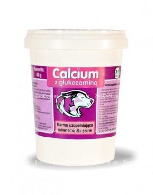 Витамины Canvit Calcium фиолетовый поддерживающий комплекс для щенков, молодых собак, 400 г