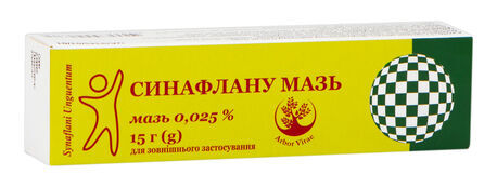 Синафлана мазь 0.025 % по 15 г в тубах