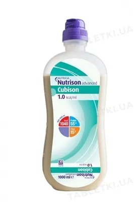 Нутрізон Едванст Кубізон Nutrison Advanced Cubison харчування ентеральне для пацієнтів з підвищеними потребами в білку, 1000 мл