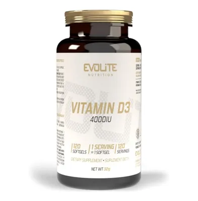 Вітамін Д3 Evolite Nutrition 4000 МО Vitamin D3, 120 м'яких капсул