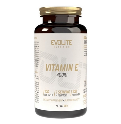 Витамин Е Evolite Nutrition 400 МЕ Vitamin E, 100 мягких капсул
