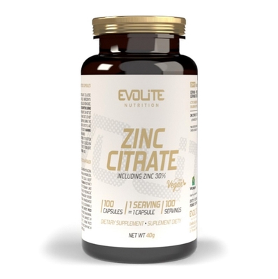 Цинк Цитрат Evolite Nutrition Zinc Citrate, 100 веганских капсул