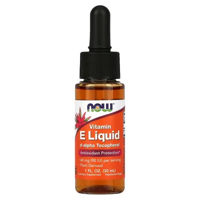 Вітамін Е NOW Vitamin E рідкий, 30 мл