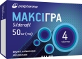 Максігра таблетки, в/плів. обол. по 50 мг №4