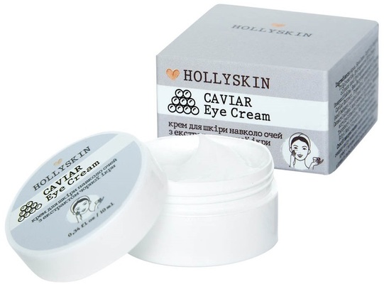 Крем для кожи вокруг глаз Hollyskin Caviar Eye Cream с экстрактом черной икры, 10 мл