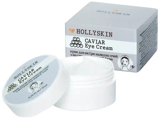Крем для шкіри навколо очей Hollyskin Caviar Eye Cream з екстрактом чорної ікри, 10 мл