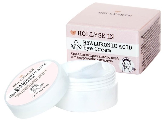 Крем для кожи вокруг глаз Hollyskin Hyaluronic Acid Eye Cream с гиалуроновой кислотой, 10 мл