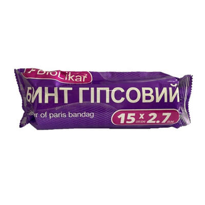 Бинт гипсовый Biolikar 15 см х 2,7 м
