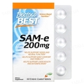 Аденозилметіонін Doctor's Best SAM-e (S-Adenosyl-L-Methionine) 200 мг,  60 таблеток