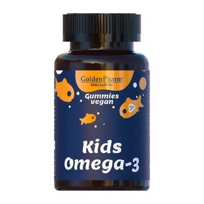 Жирні кислоти Golden Pharm Kids Omega-3, 60 желейок