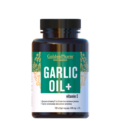 Чесночное масло Golden Farm Garlic oil капсулы по 500 мг №120
