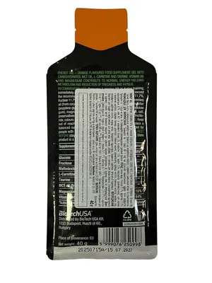 Енергетик BioTech Energy Gel, апельсин, 40 г