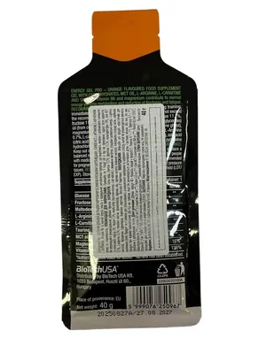 Енергетик BioTech Energy Gel PRO, апельсин, 40 г