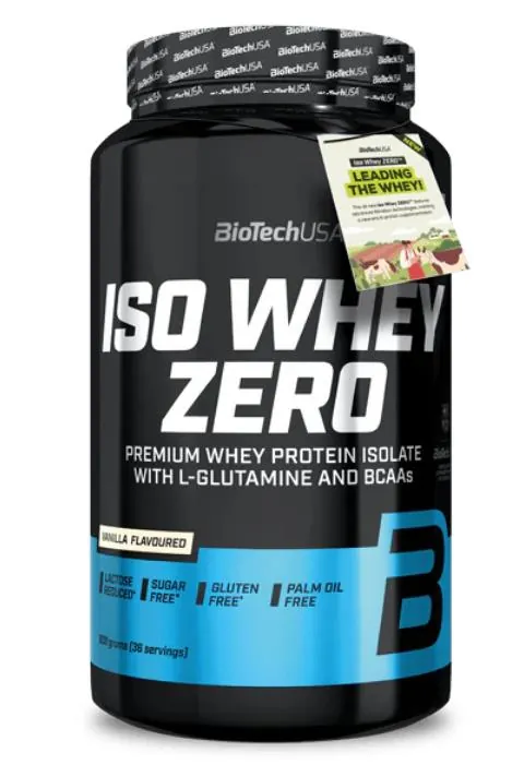 Протеїн сироватковий ізолят Biotech Iso Whey Zero ваніль, 908 г