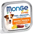 Корм вологий Monge Dog Fruit паштет для собак, качка з апельсином, 100 г