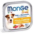 Корм влажный Monge Dog Fruit паштет для собак, курица с малиной, 100 г