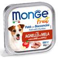 Корм влажный Monge Dog Fruit паштет для собак, ягненок с яблоком, 100 г