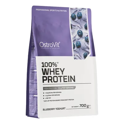 Протеїн сироватковий концентрат OstroVit 100% Whey Protein чорничний йогурт, 700 г