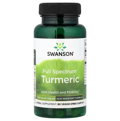 Куркума Swanson Turmeric 750 мг вег. капсули №60