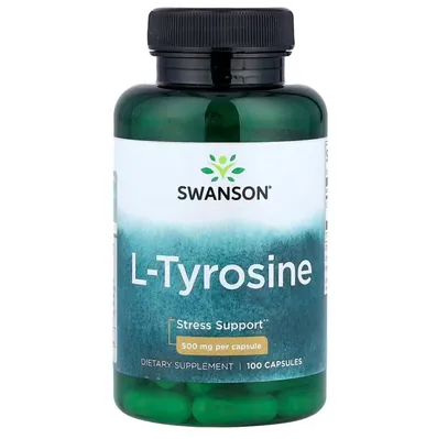 L- тирозин Swanson L-Tyrosine 500 мг, 100 капсул