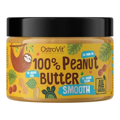 Арахісова паста OstroVit 100% Peanut Butter Smooth, 500 г