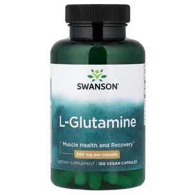 L- глютамін Swanson L-Glutamine 500 мг, 100 капсул