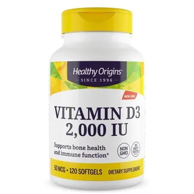 Вітамін Д3 Healthy Origins Vitamin D3 2000 120 капсул