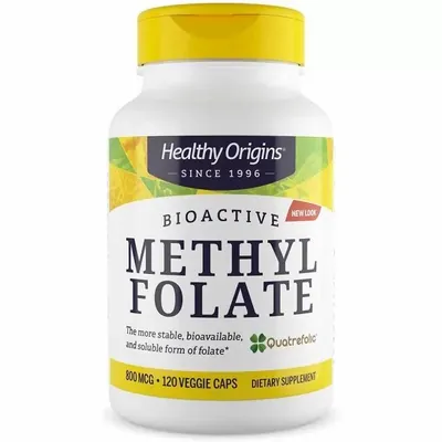 Метилфолат Healthy Origins Methyl Folate 800 мкг, 120 капсул