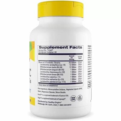 Пробиотик Healthy Origins Probiotic 30 млрд КОЕ, 60 капсул