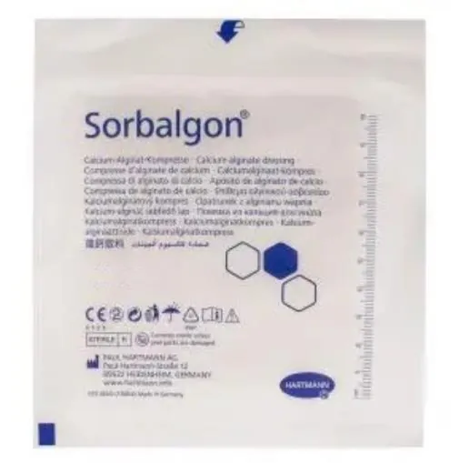 Пов'язка Sorbalgon з волокон кальцію-альгінату, 10 см х 10 см