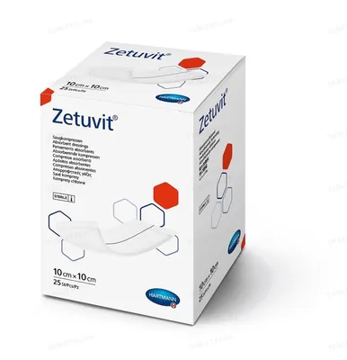 Пов'язка поглинаюча Zetuvit, 10 см х 10 см