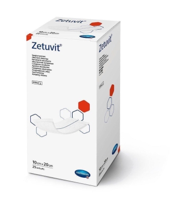 Повязка поглощающая Zetuvit, 10 см х 20 см