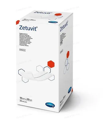 Пов'язка поглинаюча Zetuvit, 10 см х 20 см
