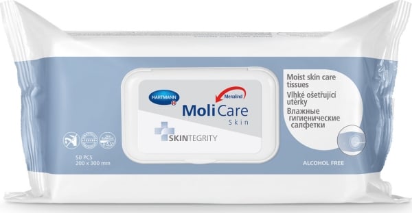 Серветки вологі MoliCare Skin для догляду за шкірою, 50 штук