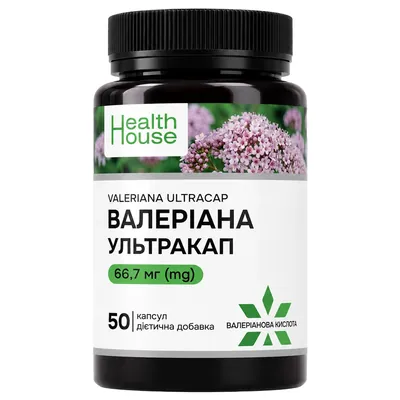 Валеріана Ультракап Health House капсули №50 банка