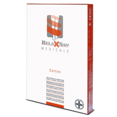 Гольфы компрессионные Relaxsan Medicale Cotton открытый носок, хлопок, компрессия 23-32, цвет бежевый, размер 5