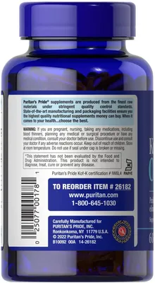 Омега-3 кошерна Puritan's Pride Kosher Omega-3 EPA DHA 742 мг, 60 капсул