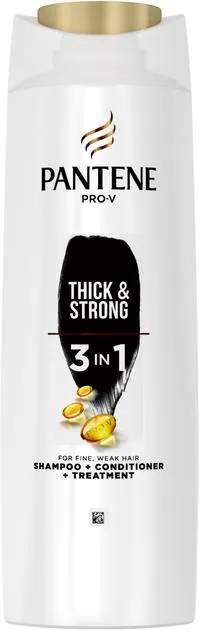 Шампунь і бальзам-ополіскувач Pantene Pro-V Thick & Strong 3 в 1 Густе та міцне, 360 мл