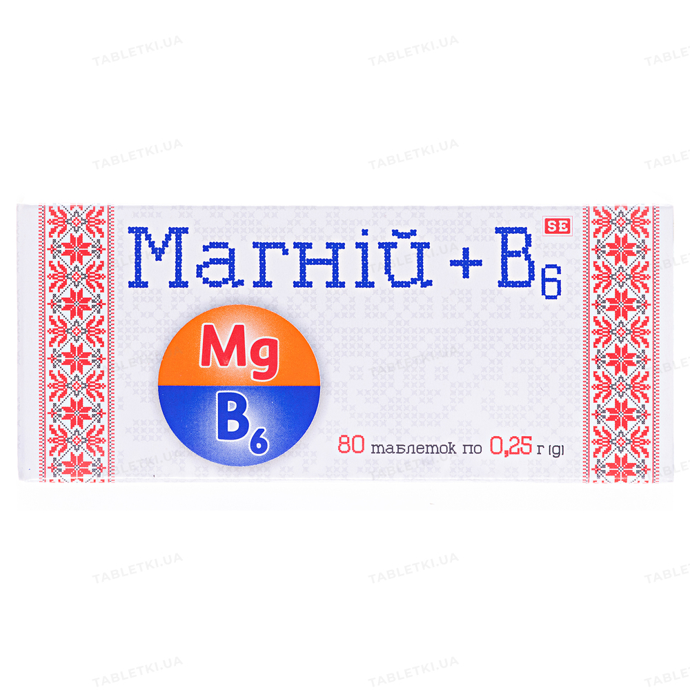 Магний + В6 таблетки по 0,25 г №80 : инструкция + цена в аптеках ...