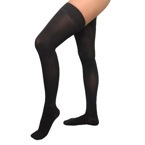 Панчохи компресійні Venotonia Soft клас компресії 2, закритий носок, короткі, колір чорний, розмір 7+