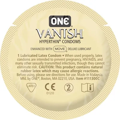 Презерватив ONE Vanish Hyperthin ультратонкий, 1 штука