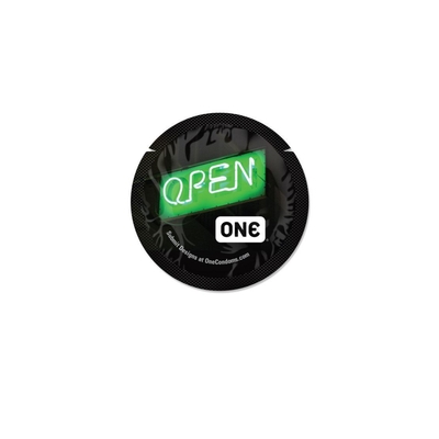 Презерватив ONE Glowing Pleasure Світиться у темряві, 1 штука