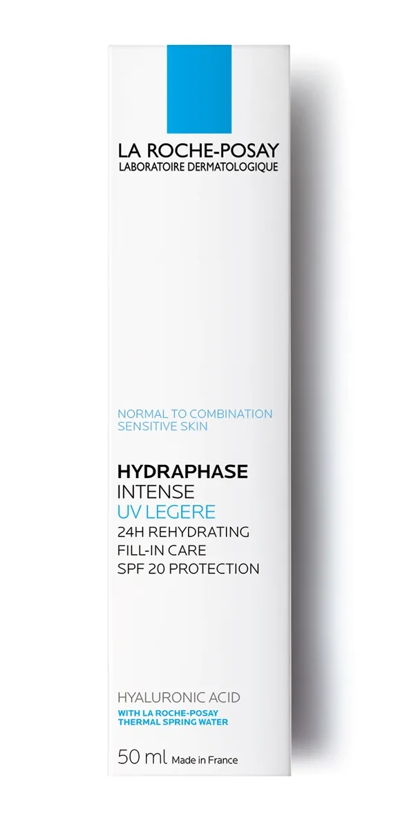 Крем для обличчя La Roche-Posay Hydraphase Intense UV Legere SPF20 інтенсивний зволожуючий для нормальної та комбінованої шкіри, 50 мл